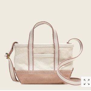 J. Crew Mini Montauk Tote With Canvas Trim